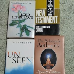 4 Books Hardcover. Faith/ Christian/ Spiritual / Believer's Authority